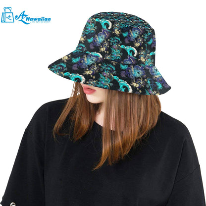 Dragon sea wave pattern Unisex Bucket Hat