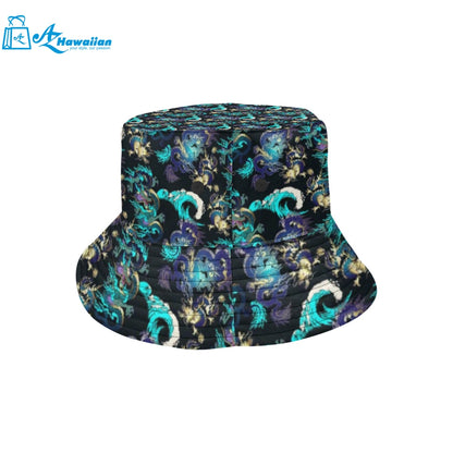 Dragon sea wave pattern Unisex Bucket Hat