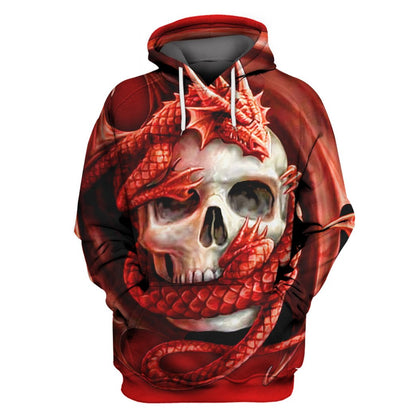 Dragon And Skull Hawaiian Shirt