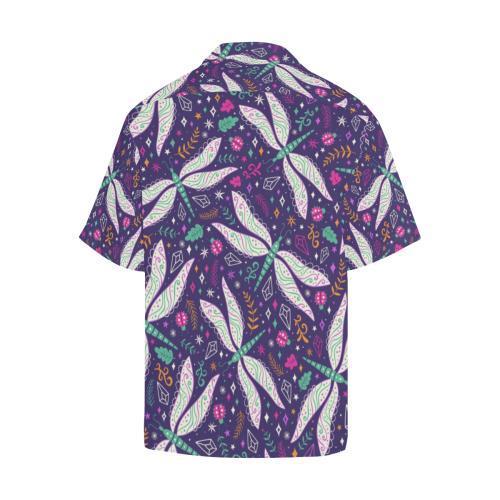 Dragonfly Pattern Hawaiian Shirt