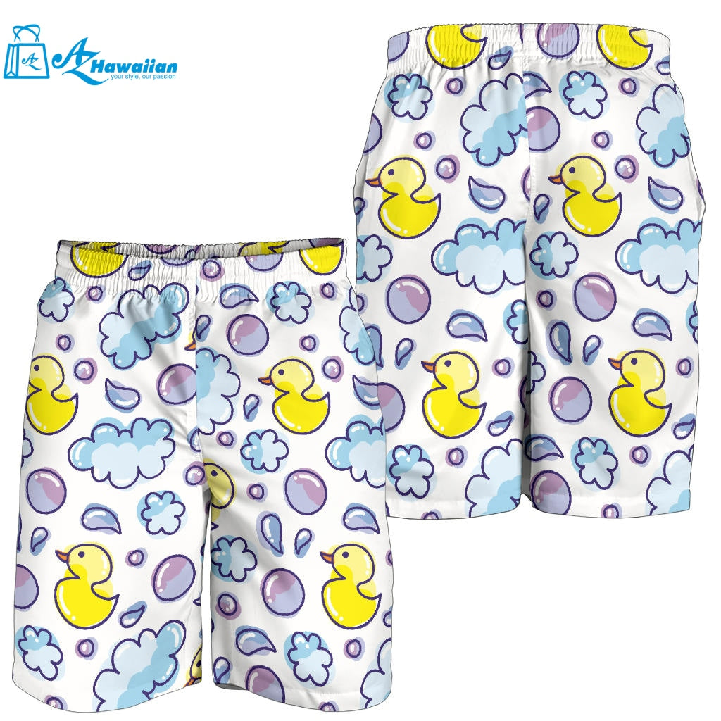 Duck Toy Pattern Print Design 01 Men Shorts