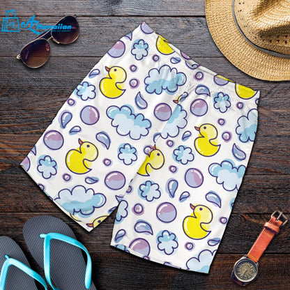 Duck Toy Pattern Print Design 01 Men Shorts