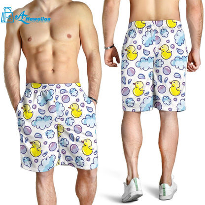 Duck Toy Pattern Print Design 01 Men Shorts