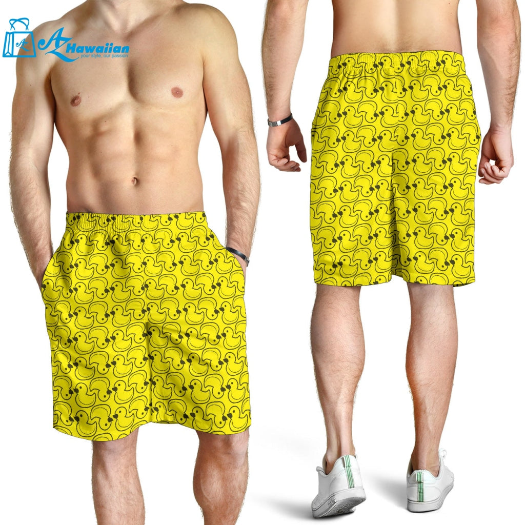 Duck Toy Pattern Print Design 02 Men Shorts