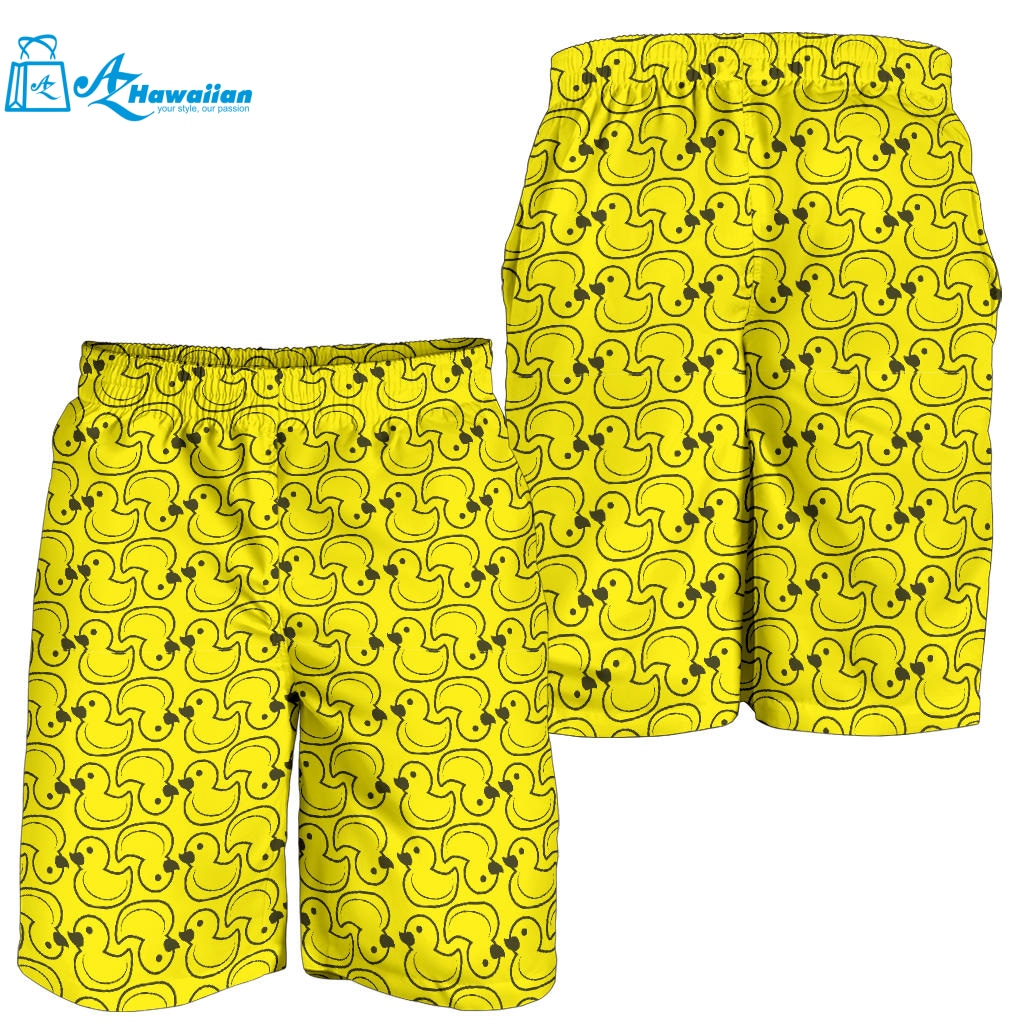 Duck Toy Pattern Print Design 02 Men Shorts