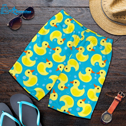 Duck Toy Pattern Print Design 04 Men Shorts