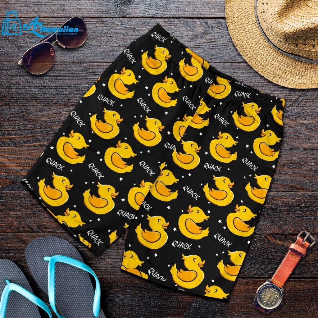 Duck Toy Pattern Print Design 05 Men Shorts