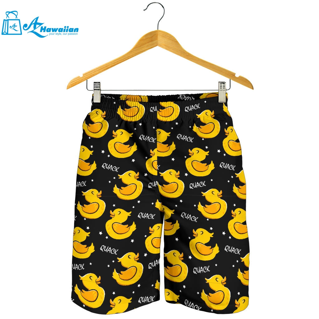 Duck Toy Pattern Print Design 05 Men Shorts