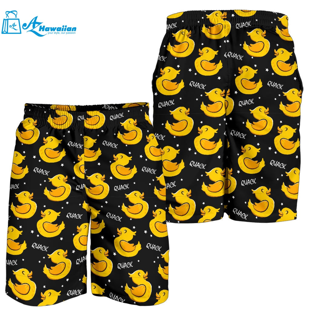 Duck Toy Pattern Print Design 05 Men Shorts