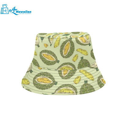 Durian leaves pattern background Unisex Bucket Hat