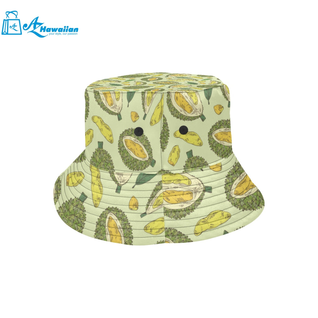 Durian leaves pattern background Unisex Bucket Hat