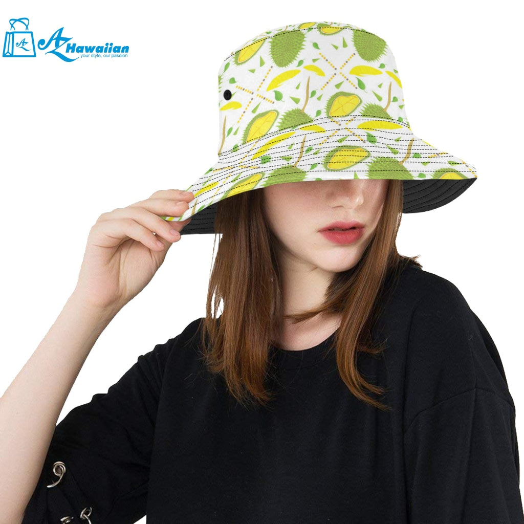 Durian pattern background Unisex Bucket Hat