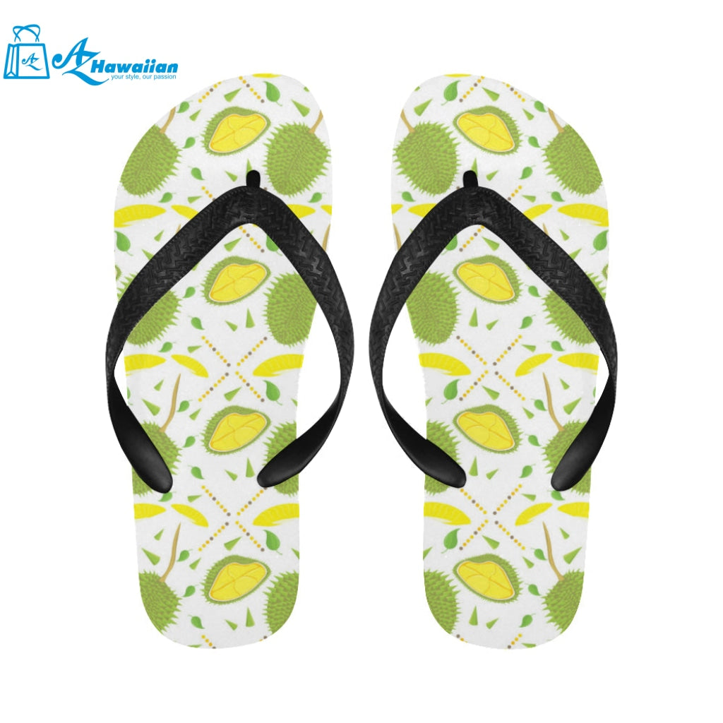 Durian pattern background Unisex Flip Flops