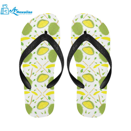 Durian pattern background Unisex Flip Flops