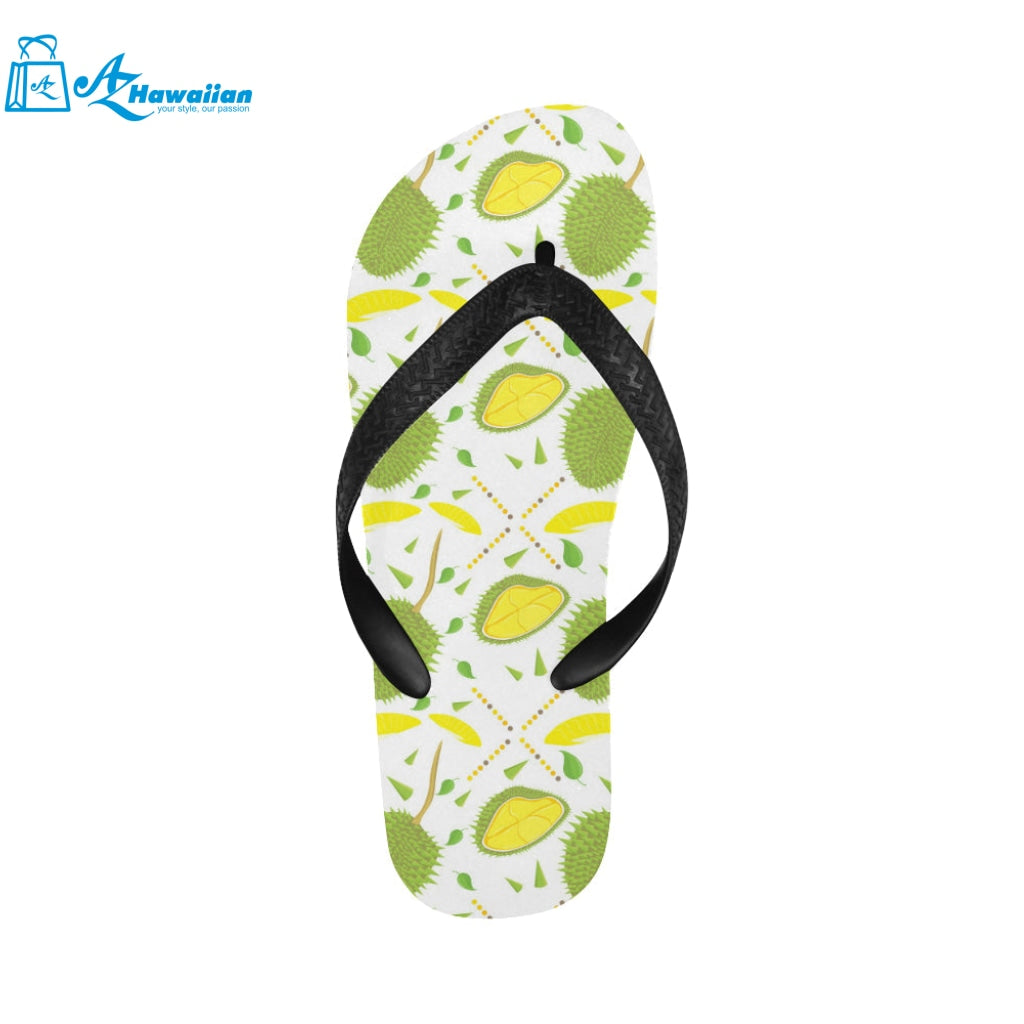 Durian pattern background Unisex Flip Flops