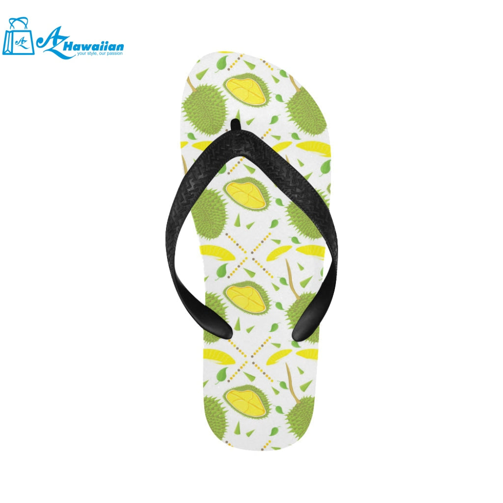 Durian pattern background Unisex Flip Flops