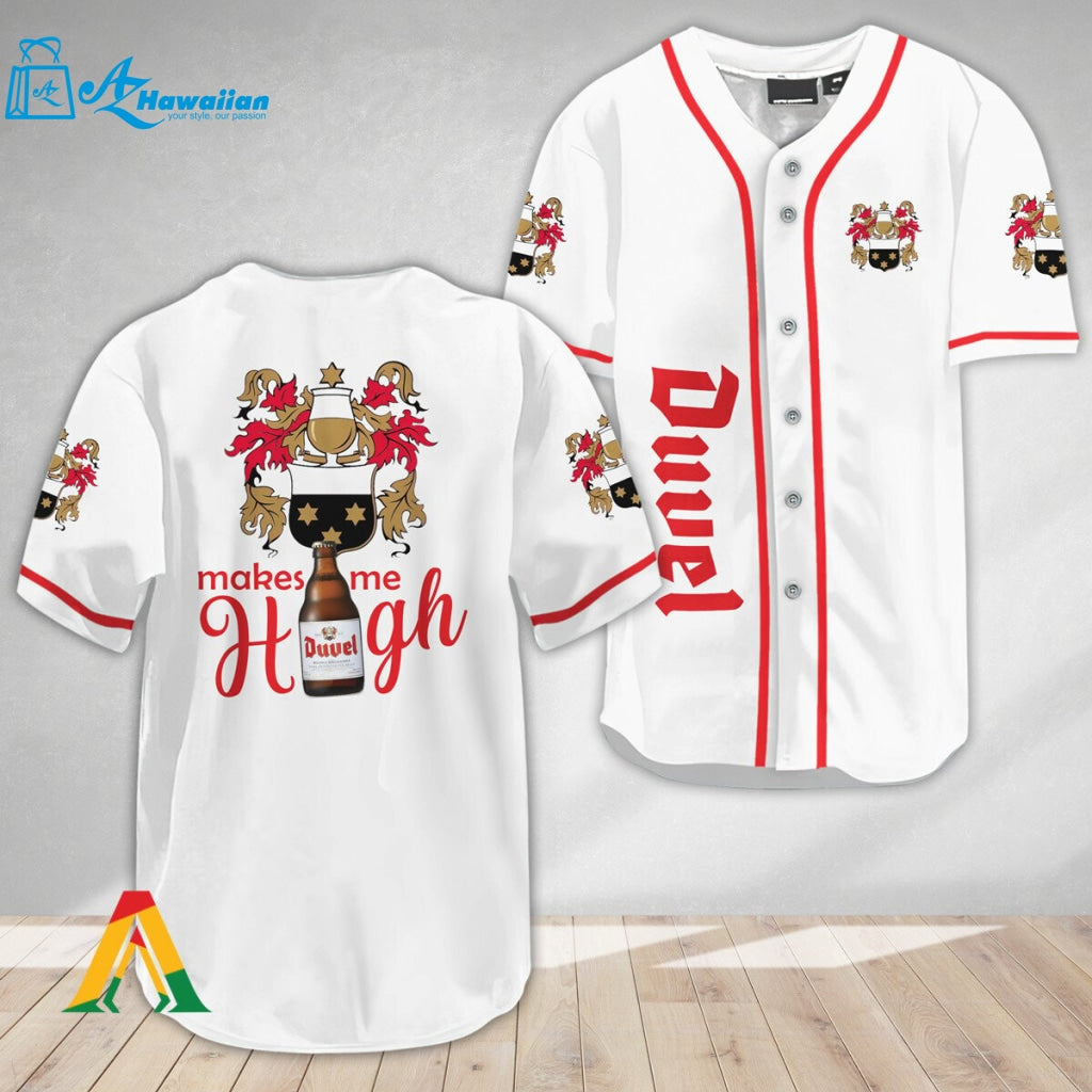 Duvel Beer Make Me High Baseball Jersey