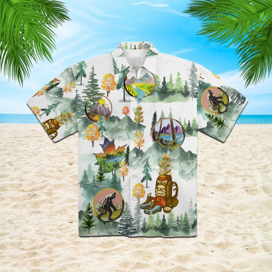 OragonTee Camping And Hiking Trekking Hawaiian Shirt | For Men & Women | Adult | HW2627