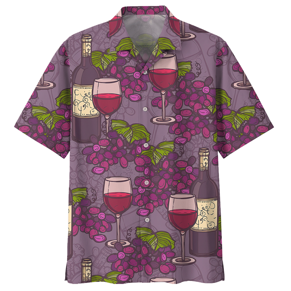 WINE HAWAIIAN SHIRT 563567