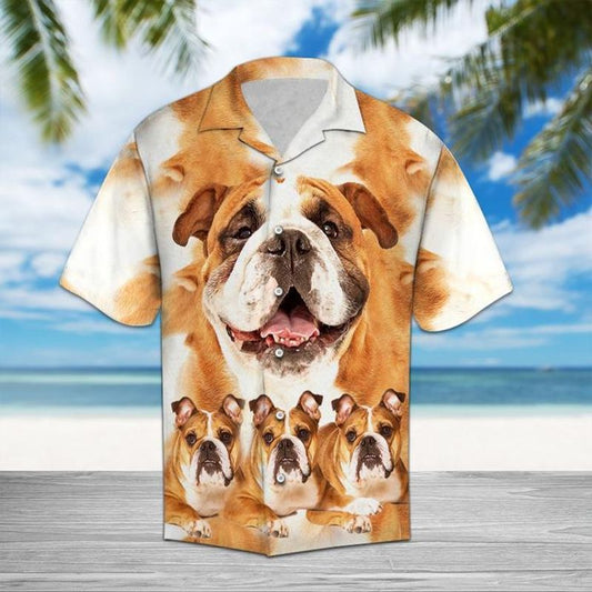 Bulldog Great  White Amazing Design Unisex Hawaiian Shirt For Men And Women Dhc17064042