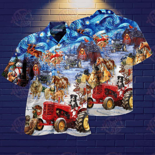 Hawaiian Aloha Shirts Farm On Christmas