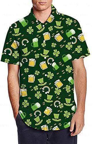 Hawaiian Aloha Shirts Beer On St Patrick's Day