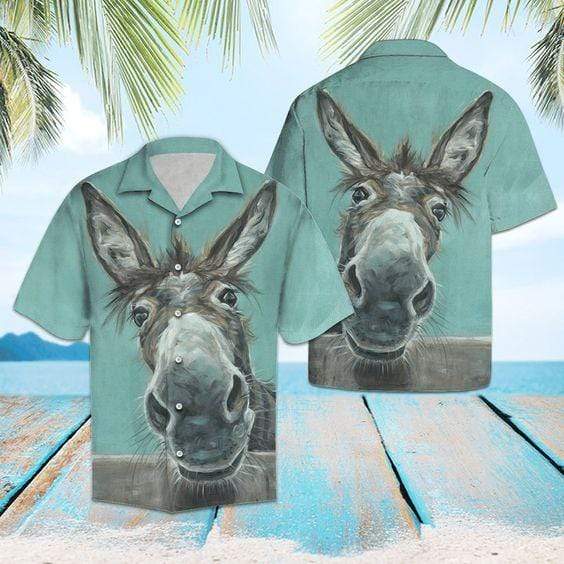 Hawaiian Aloha Shirts Happy Donkey