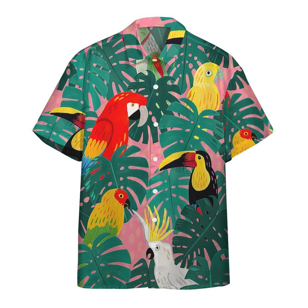  3D Parrot Tropical Hawaii Shirt