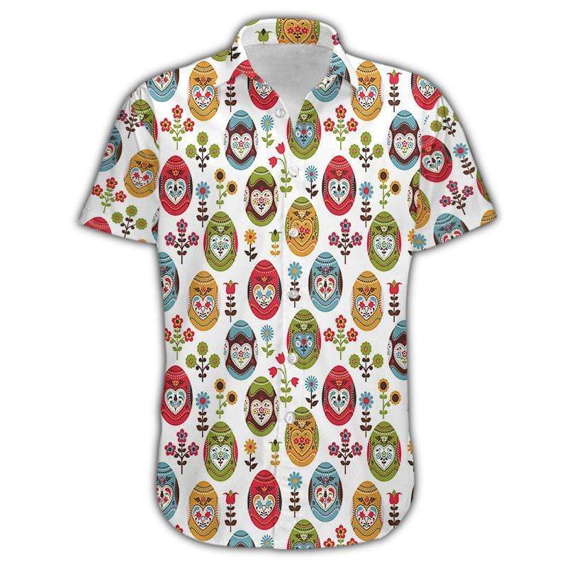 Colorful Eggs Gift Easter Day Hawaiian Shirts #DH