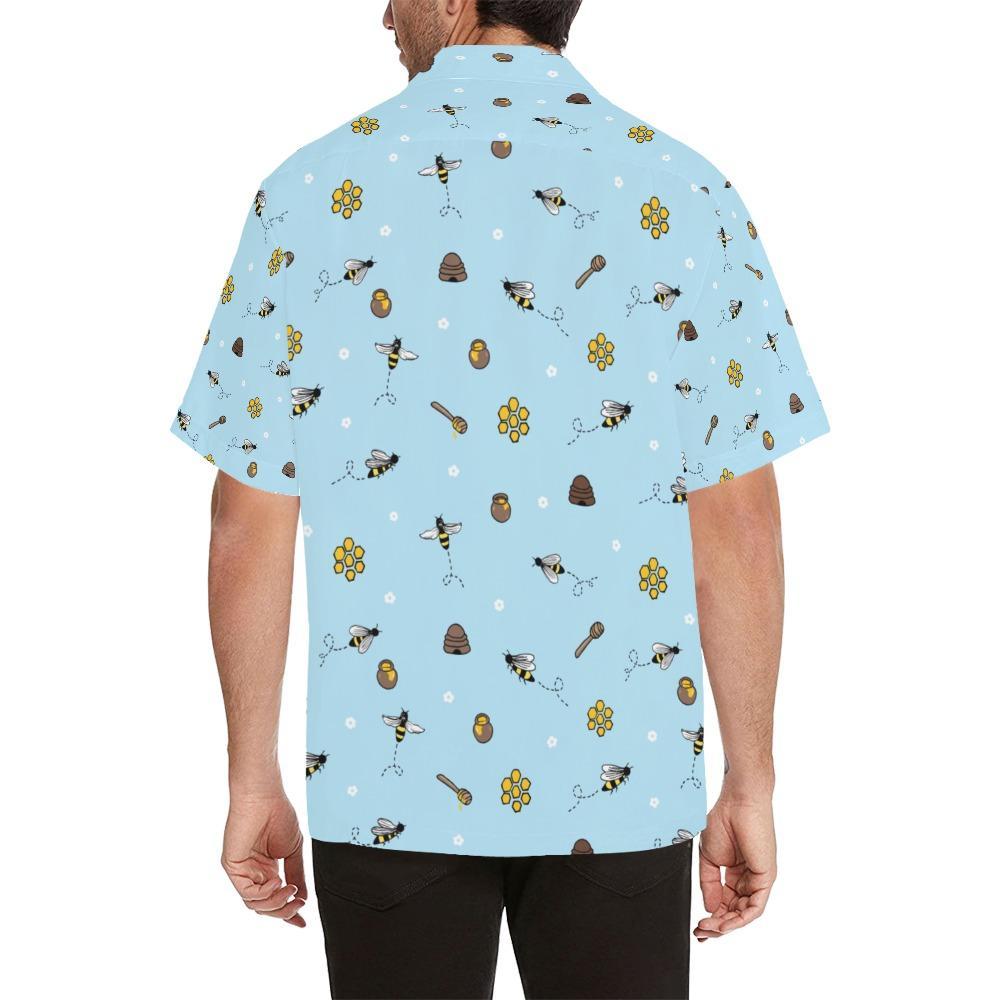 Honey Bee Print Design Hawaiian Shirt