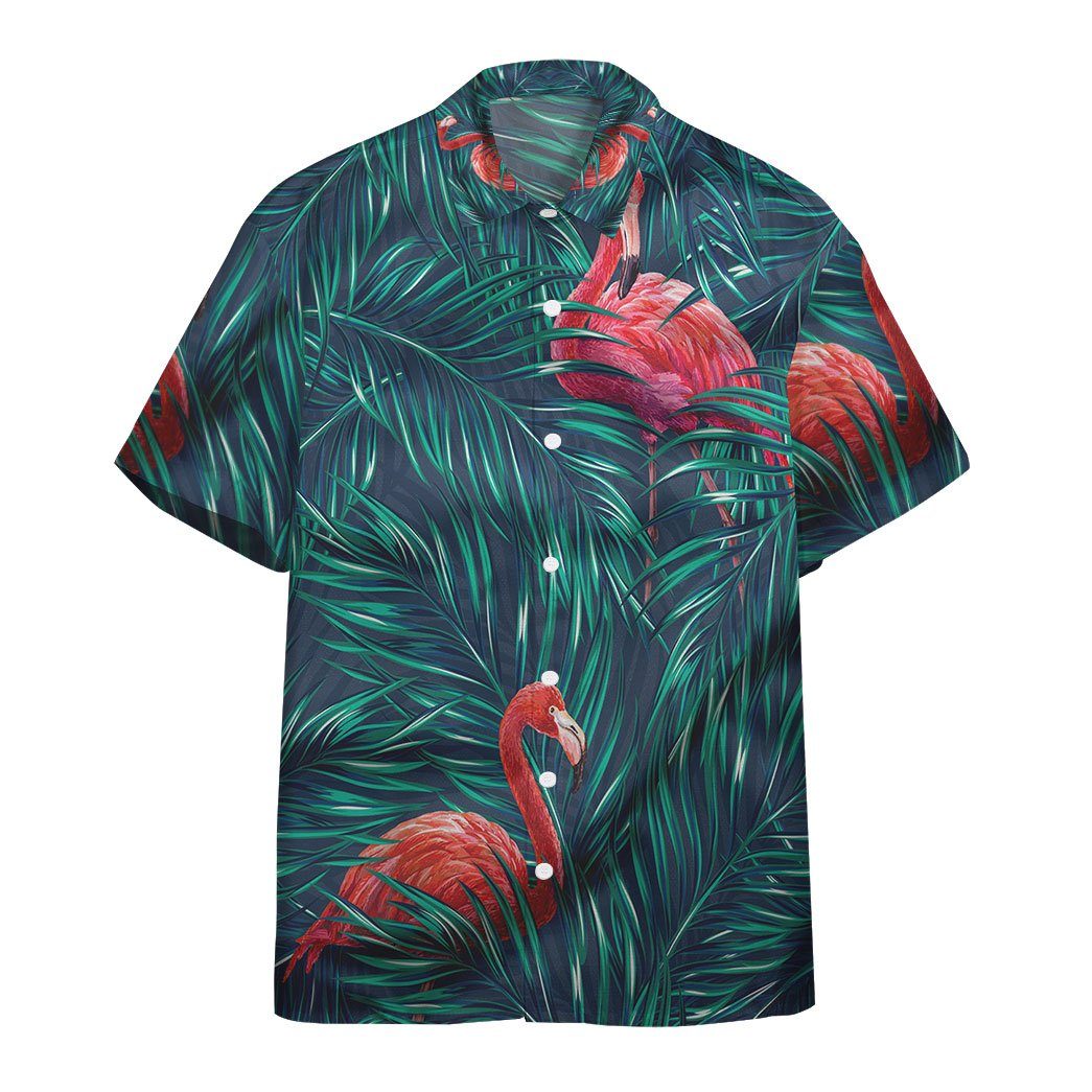  3D Flamingo Tropical Custom Hawaii Shirt