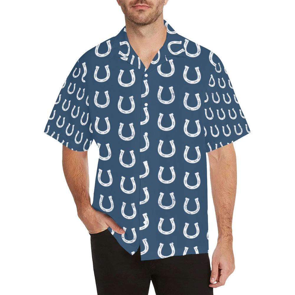 Horseshoe Print Design Hawaiian Shirt