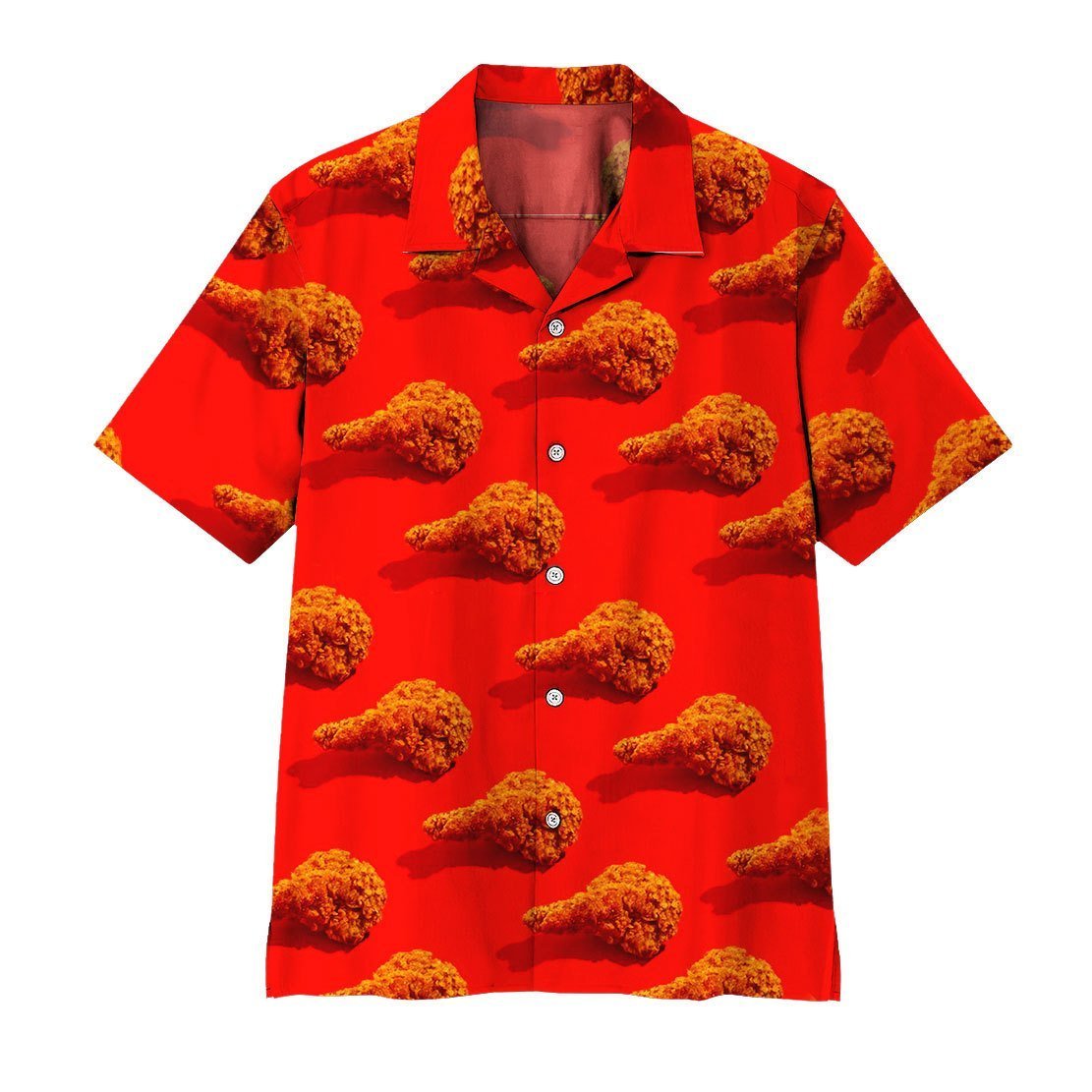  3D Fried Chicken Hawaii Shirt