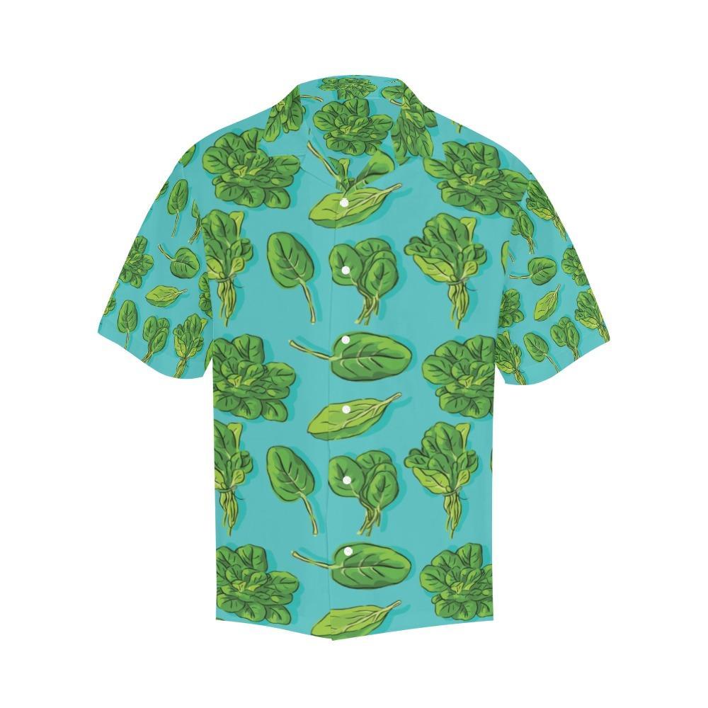 Spinach Print Design Hawaiian Shirt