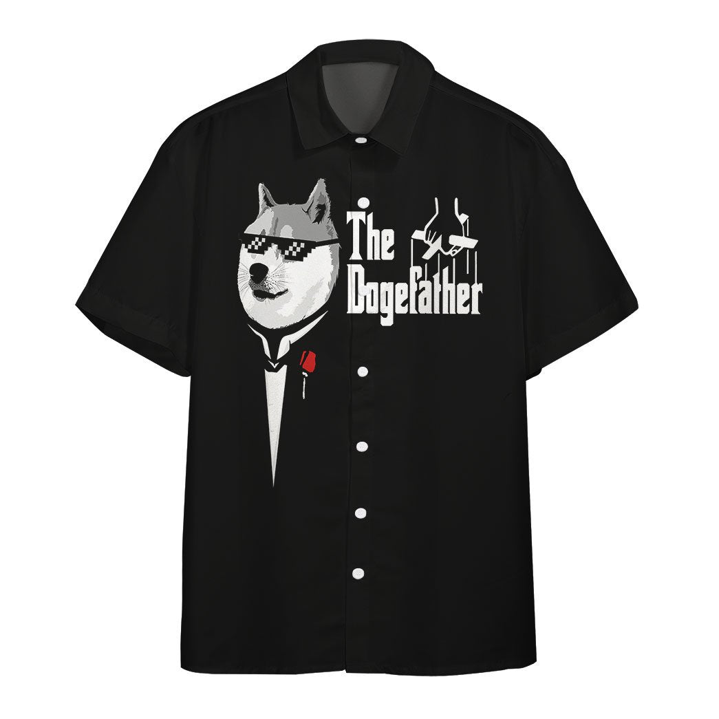  3D Funny The Dogefather Custom Hawaii Shirt