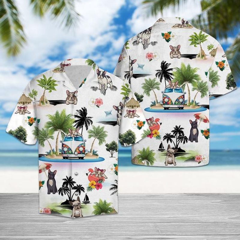 French Bulldog Island  White Awesome Design Unisex Hawaiian Shirt For Men And Women Dhc17064025