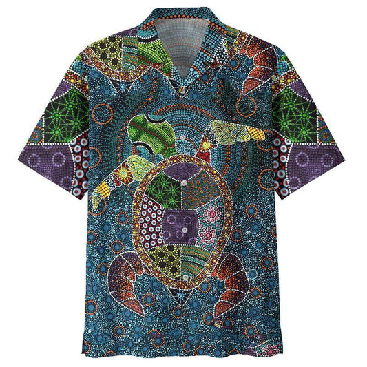 Turtle   Blue Nice Design Unisex Hawaiian Shirt  