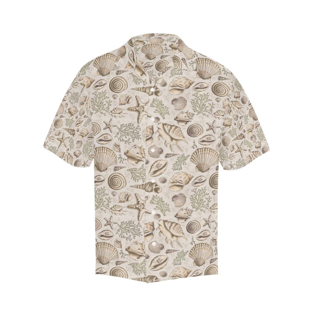 Seashell Print Design Hawaiian Shirt