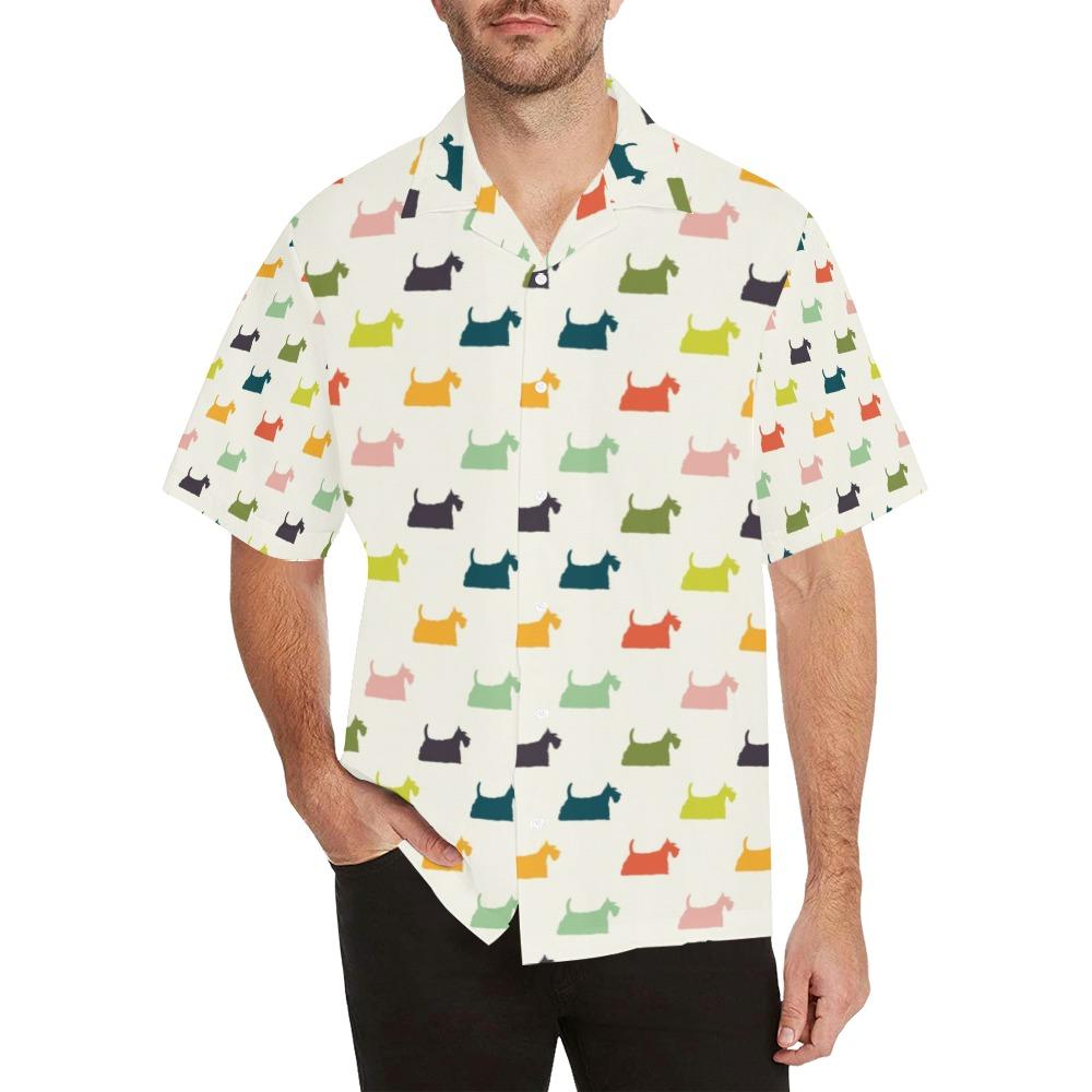 Scottish Terriers Print Design Hawaiian Shirt