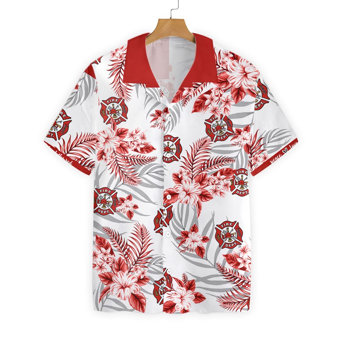 Firefighter White High Quality Hawaiian Shirt Dhc1806351