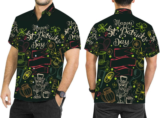 Hawaiian Aloha Shirts Happy St Patrick's Day Irish #402