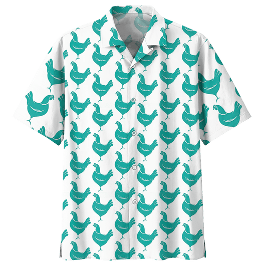 Chicken   White Nice Design Unisex Hawaiian Shirt For Men And Women Dhc17063717