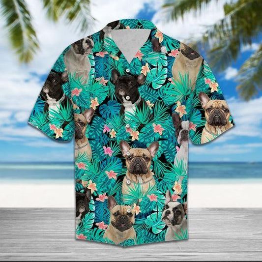 French Bulldog    Blue Awesome Design Unisex Hawaiian Shirt For Men And Women Dhc17064030