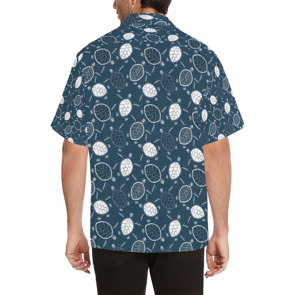 Sea Turtle Print Design Hawaiian Shirt