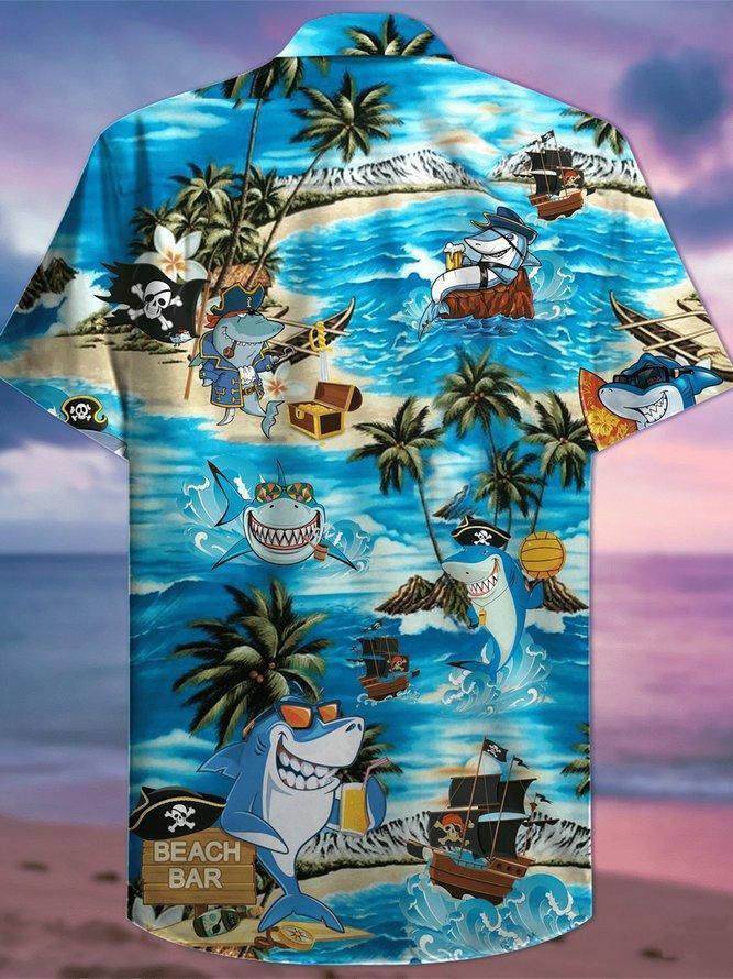 Funny Shark Hawaiian Shirt