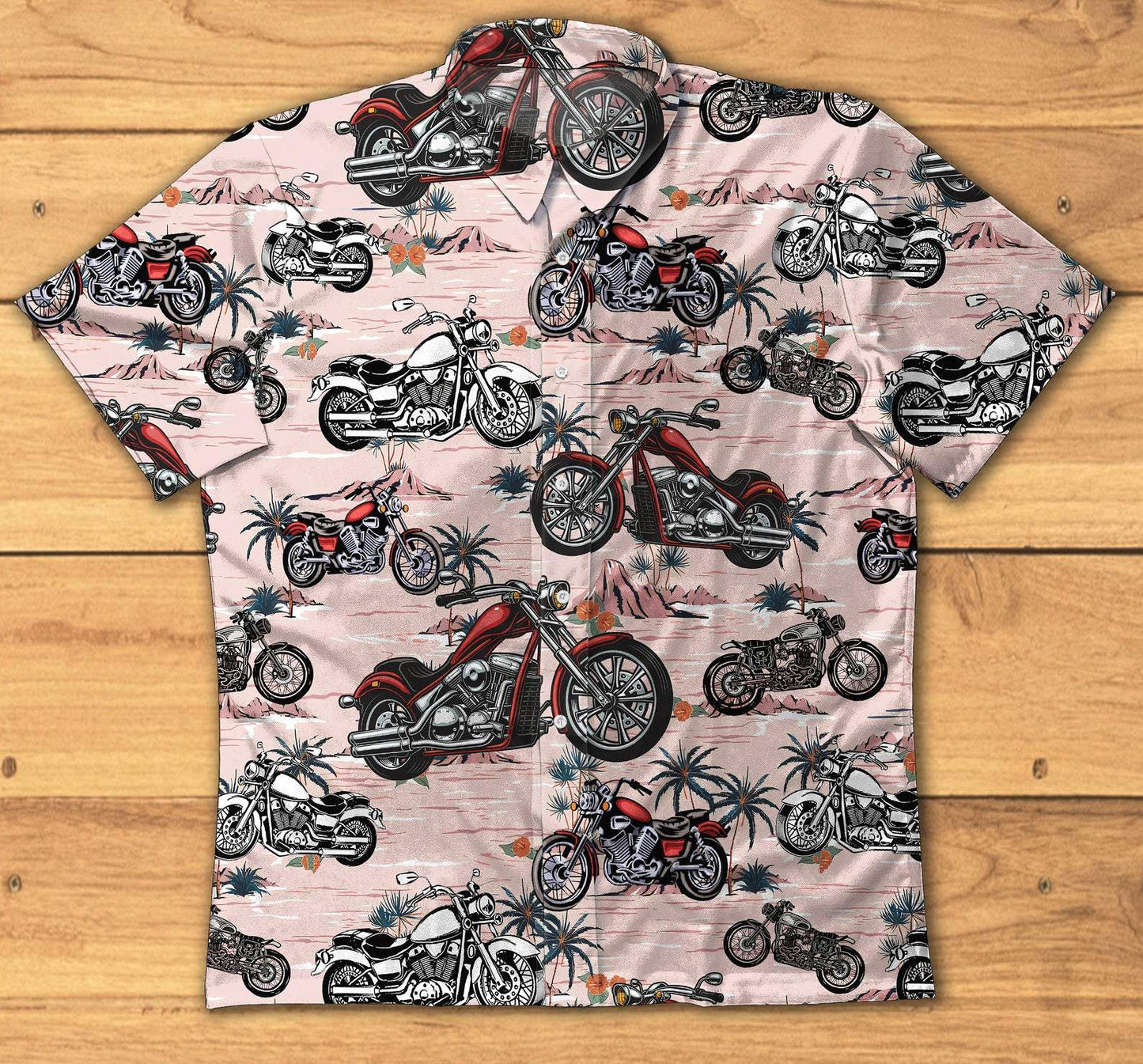 Vintage American Motorcycle Hawaiian Aloha Shirts 