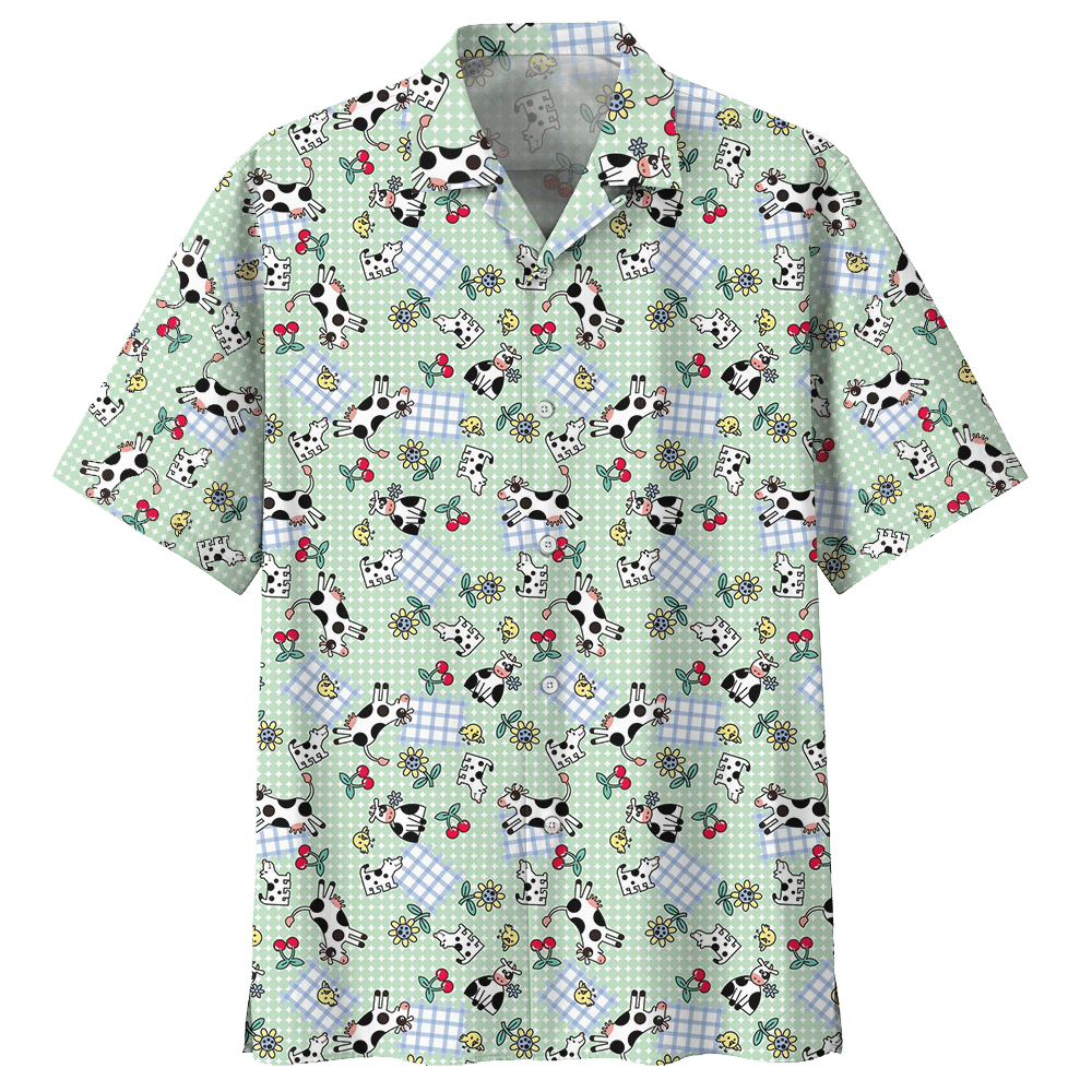 Cow  Blue Awesome Design Unisex Hawaiian Shirt For Men And Women Dhc17063765