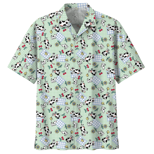 Cow  Blue Awesome Design Unisex Hawaiian Shirt For Men And Women Dhc17063765