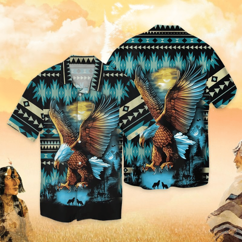 Eagle Native Viking For Men And Women Graphic Print Short Sleeve 