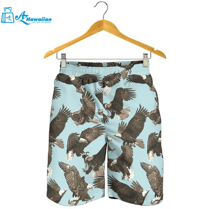 Eagle Pattern Print Design 01 Men Shorts